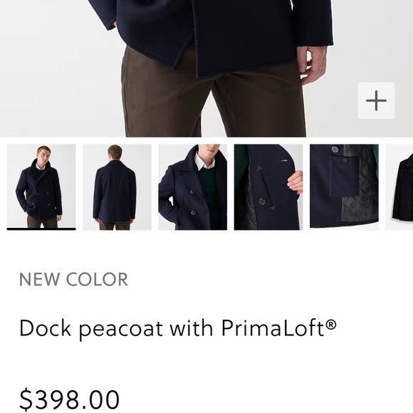 J. Crew Dock Peacoat